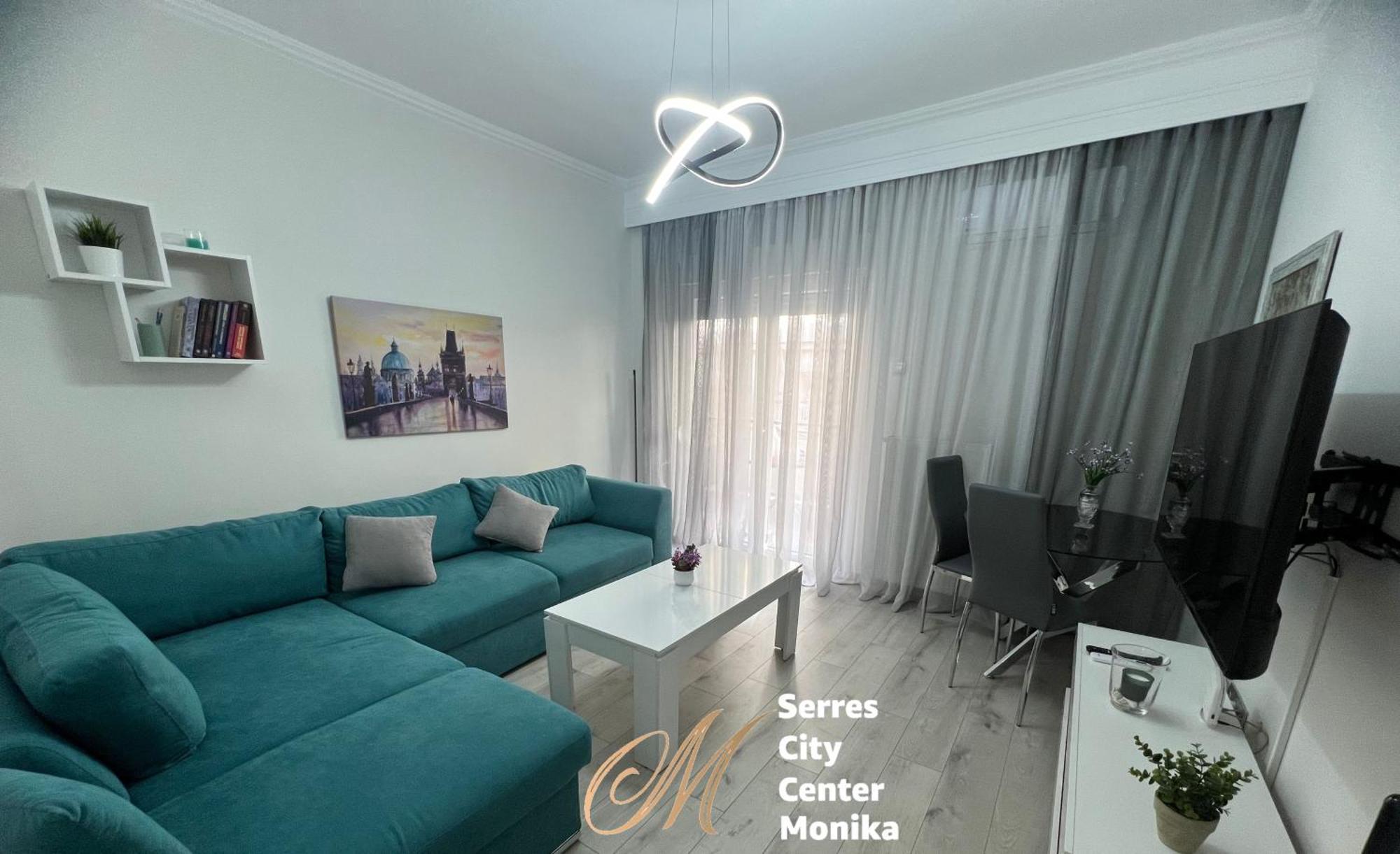 Serres City Center Modern Apartment Exteriör bild